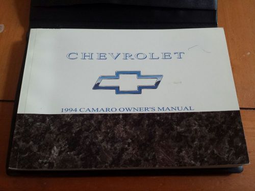 1994 chevrolet camaro owners manual