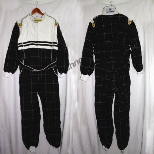 Black go kart driving suit, birel, briggs, margay, crg, shifter kart