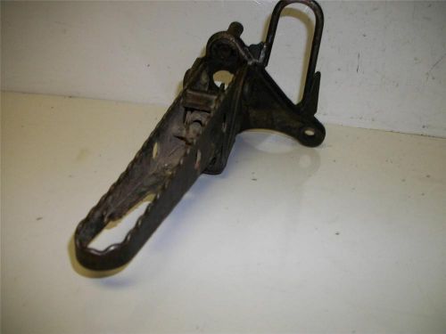 86 suzuki quad sport lt 230 s left peg &amp; bracket zk