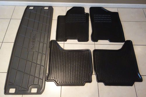 Original oem nissan 2006-2015 armada all season rubber floor mats - 5 pc set