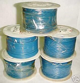 10 gauge copper automotive primary wire blue  500 ft