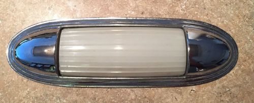 Nice 1949-1951 mercury dome light lens &amp; bezel