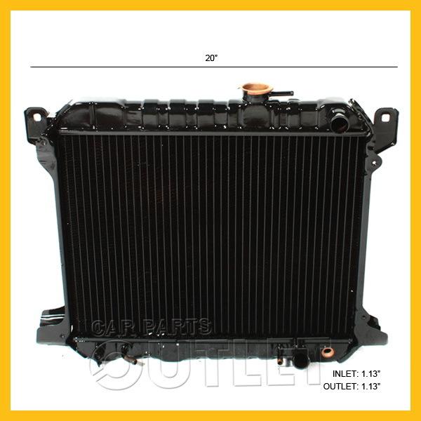 1982-1983 honda accord 1.8l 4cyl radiator copper brass replacement auto trans