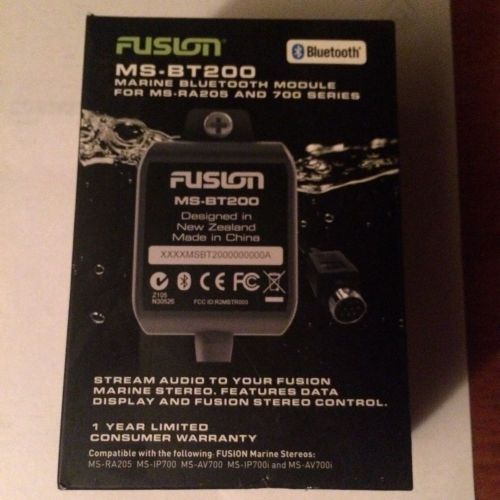 Fusion marine ms-bt200 bluetooth receiver