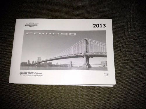 Chevrolet camaro 2013 owners manual fast shipping