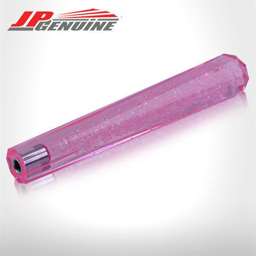 Jdm vip diamond bubble style 300mm mt / at shifter shift knob pink - universal 3