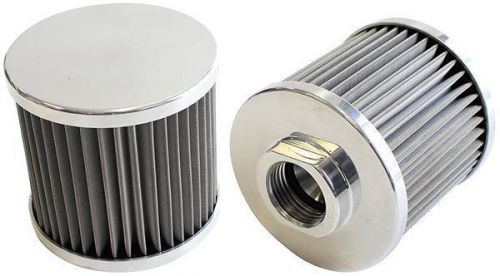 Aeroflow stainless steel billet breather -12an female thread