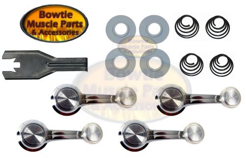 66 67 chevelle camaro firebird window crank cranks handle kit - clear knob