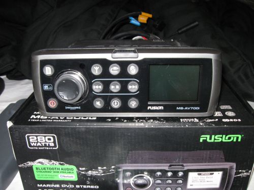 Fusion ms-av700i cd/dvd/am/fm/usb/sirius ipod ready marine stereo