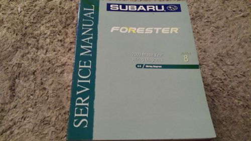 2000 subaru forester wiring section 8 service repair shop manual oem