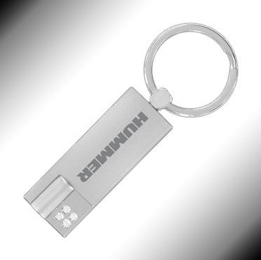 *hummer®* key chain fob holder ring *chrome*