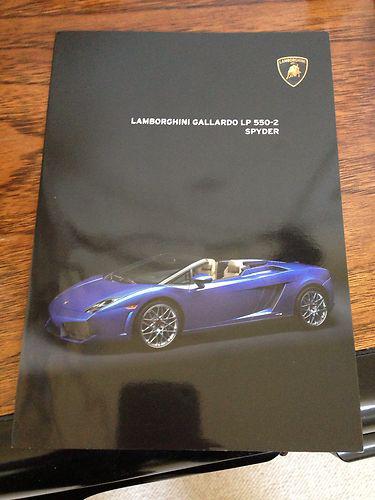 Lamborghini lp550-2 gallardo spyder brochure