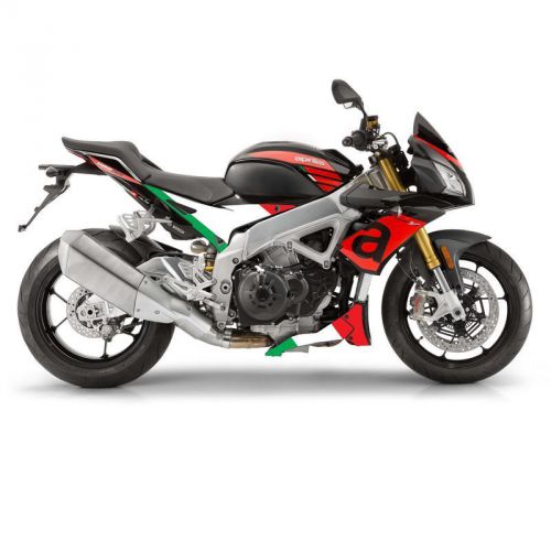 Aprilia tuono v4 1100  italian flag flat side &amp; belly pan graphics decals set