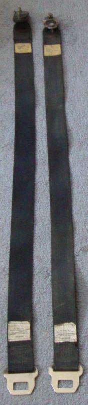 Gm chevy chevelle black seatbelts seat belts