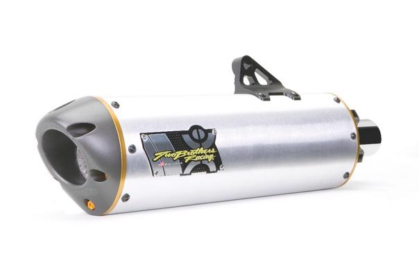 Two brothers racing vale slip-on exhaust al polaris rzr 2009-2010