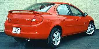 Painted dodge neon 4dr custom style ii spoiler 2000-2005