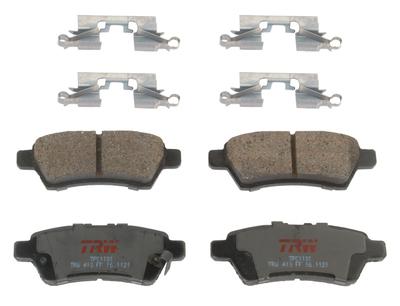 Trw automotive tpc1101 brake pad or shoe, rear-trw premium brake pad