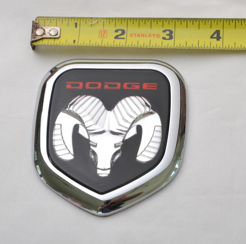 Dodge chrome ram head grille emblem
