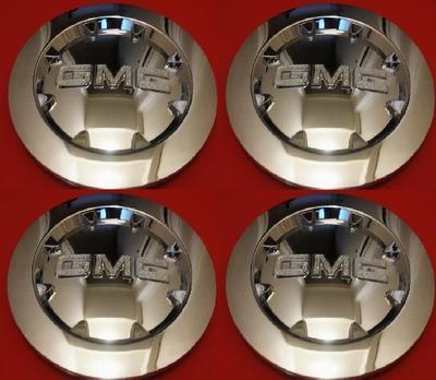 4x.2007-2011 gmc sierra 1500 yukon xl denali chrome center cap 20" complete set