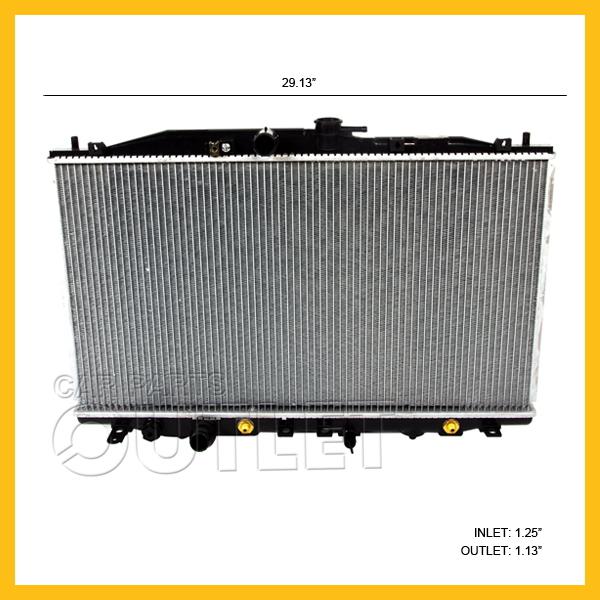 2006-2008 acura tsx cooling radiator 2.4l 4-cyl auto aluminum core plastic tank