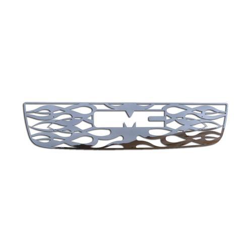 Gmc sierra ld hd 03-05 stainless horizontal flame front metal grille trim cover