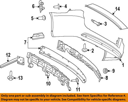 Mopar oem 5113105ab bumper-absorber