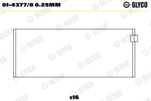 Big end bearing fits land rover discovery mk1, mk2 4.0 93 to 04 glyco quality