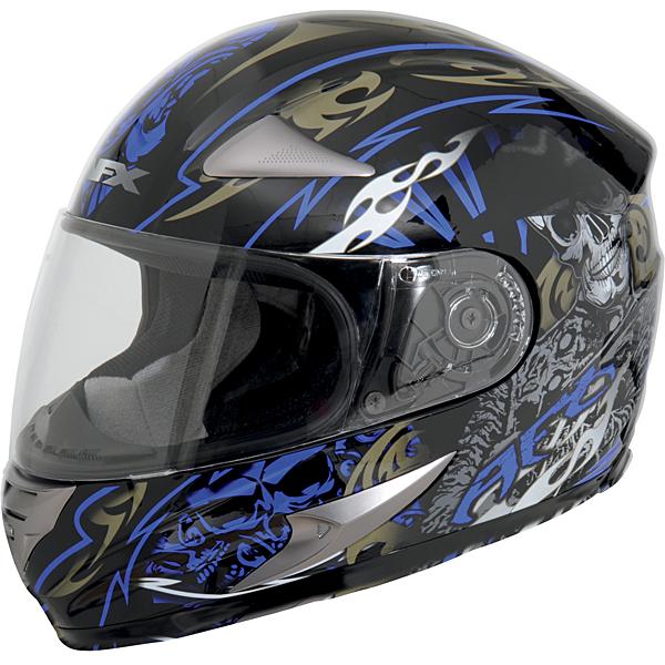 Afx fx-90 species shade black blue helmet