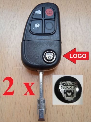 2x logo jaguar key fob emblem x-type s-type xk xk8 xkr xj xj12 v8 v12 xj8 xjr ca