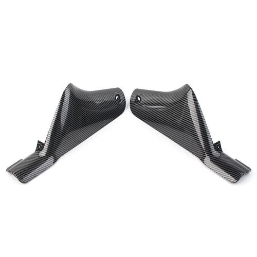 Carbon fiber look side guard front fender fairing for kawasaki zx6r 2000-2002