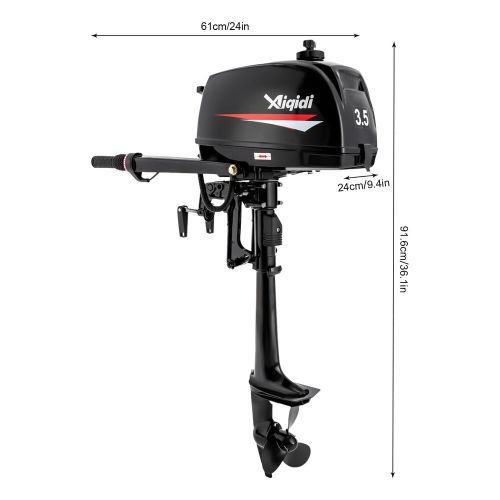 3.5hp 2-stroke outboard motor kayak fishing boat engine water cooling cdi system