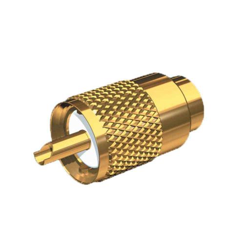 Shakespeare pl-259-g gold-plated brass antenna connector for rg8/au and rg-213