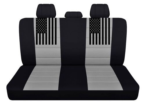 Rear bench seat covers fits 2019 2020 2021 dodge ram american flag