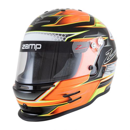 Zamp h753c3052 rz-42y youth racing helmet 52cm orange/yellow snell cmr2016