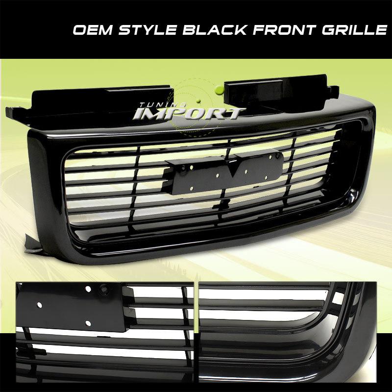 98 99 00 01 02 03 04 gmc sonoma pickup/truck black front grille grill new set   