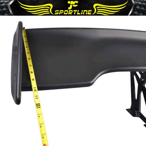 Universal 57 inch adjustable jdm trunk spoiler wing gt style unpainted abs