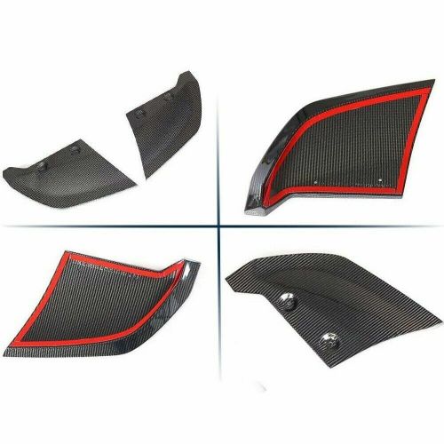 For audi r8 2016-2019 4pcs carbon fiber car rear canards bumper side splitters