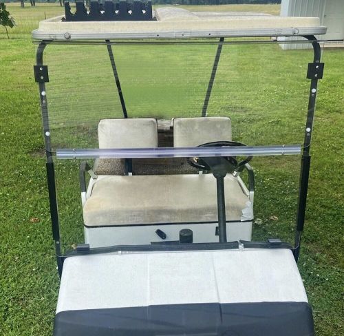 Clear fold down golf cart windshield for ezgo marathon 1986-1994.5