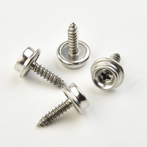 Fixed snap fasteners repair kit stud leathers set silver boat car hoods cover