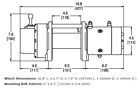 Warn 71550 9.0rc rock crawling winch fits 07-11 wrangler (jk)