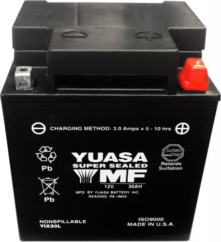 Yuasa - yuam7230lpw - agm battery - yix30l-pw for sea doo gtx 1500 4-tec 155 hp