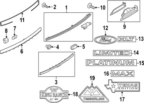 Genuine ford pull handle nl1z-7843400-aaptm