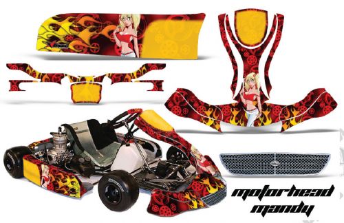 Graphics kit sticker decal wrap for kg evo stilo motorhead mandy red