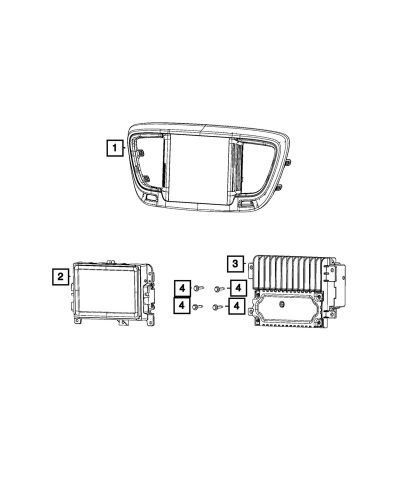 Genuine mopar center stack 68316175ac