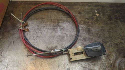 Morse shifter throttle control with cables boat vintage remote cable operation