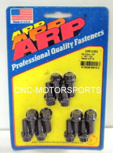 Arp header bolts 100-1201 3/8 sb chevy  black oxide 12 point head 3/8 wrench