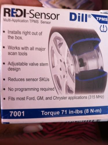 Dill tpms redi sensor