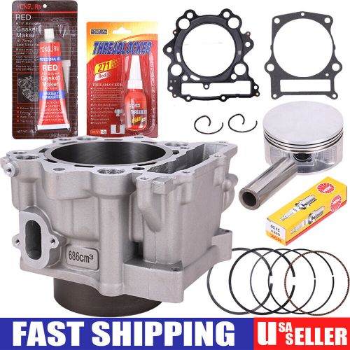 Cylinder piston gaskets top end kit set for yamaha grizzly rhino 660 raptor 660r