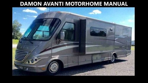 DAMON AVANTI MOTORHOME MANUALs 550p MotorCoach RV Service Maintenance Repair, US $19.99, image 9