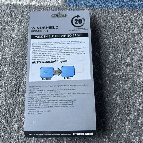 Windshield repair kit quick fix car wind glass bullseye rock chip crack star